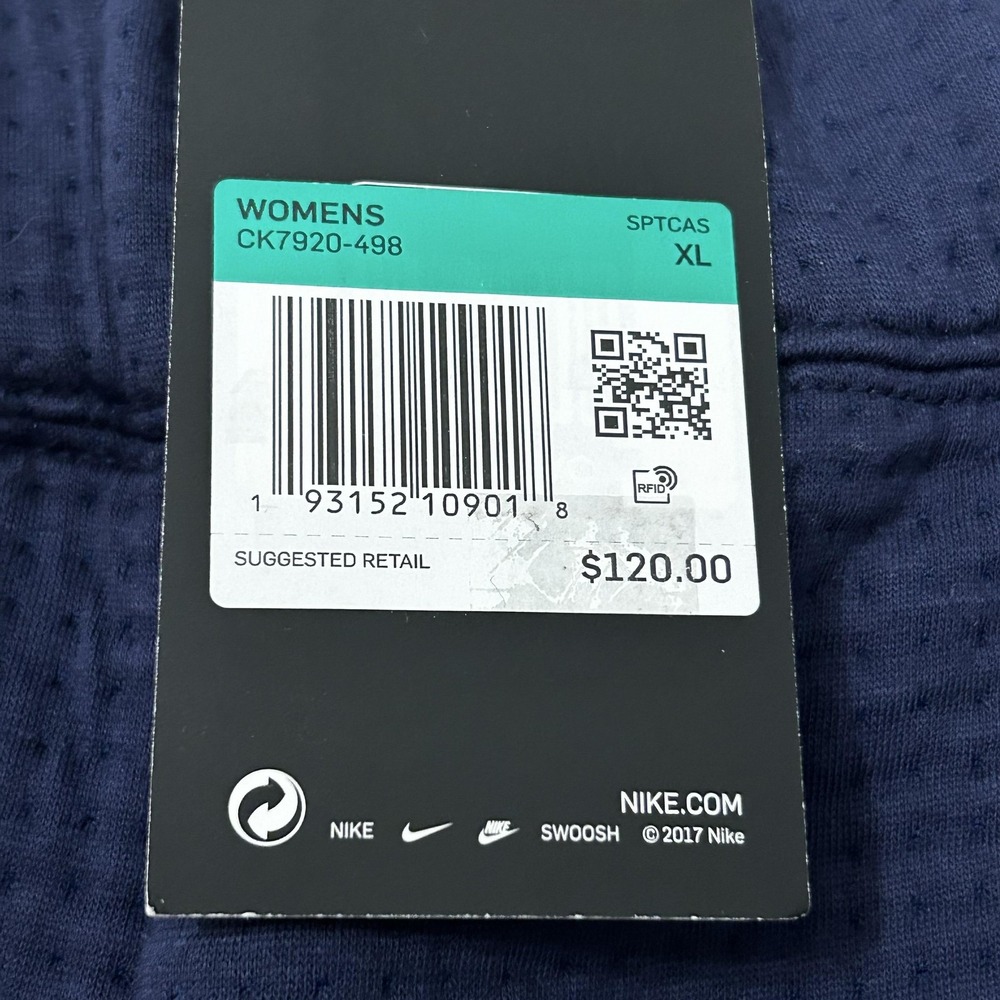 Nike Dark Blue Wide-Leg Joggers - Picture 2 of 14
